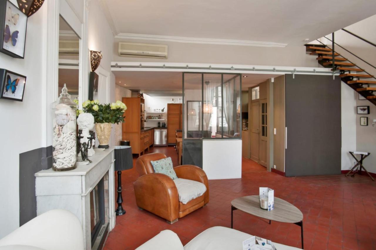 Charming And Large Duplex Flat With Beautiful Terrace In Avignon Leilighet Eksteriør bilde