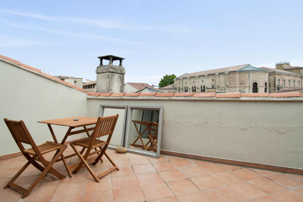 Charming And Large Duplex Flat With Beautiful Terrace In Avignon Leilighet Eksteriør bilde