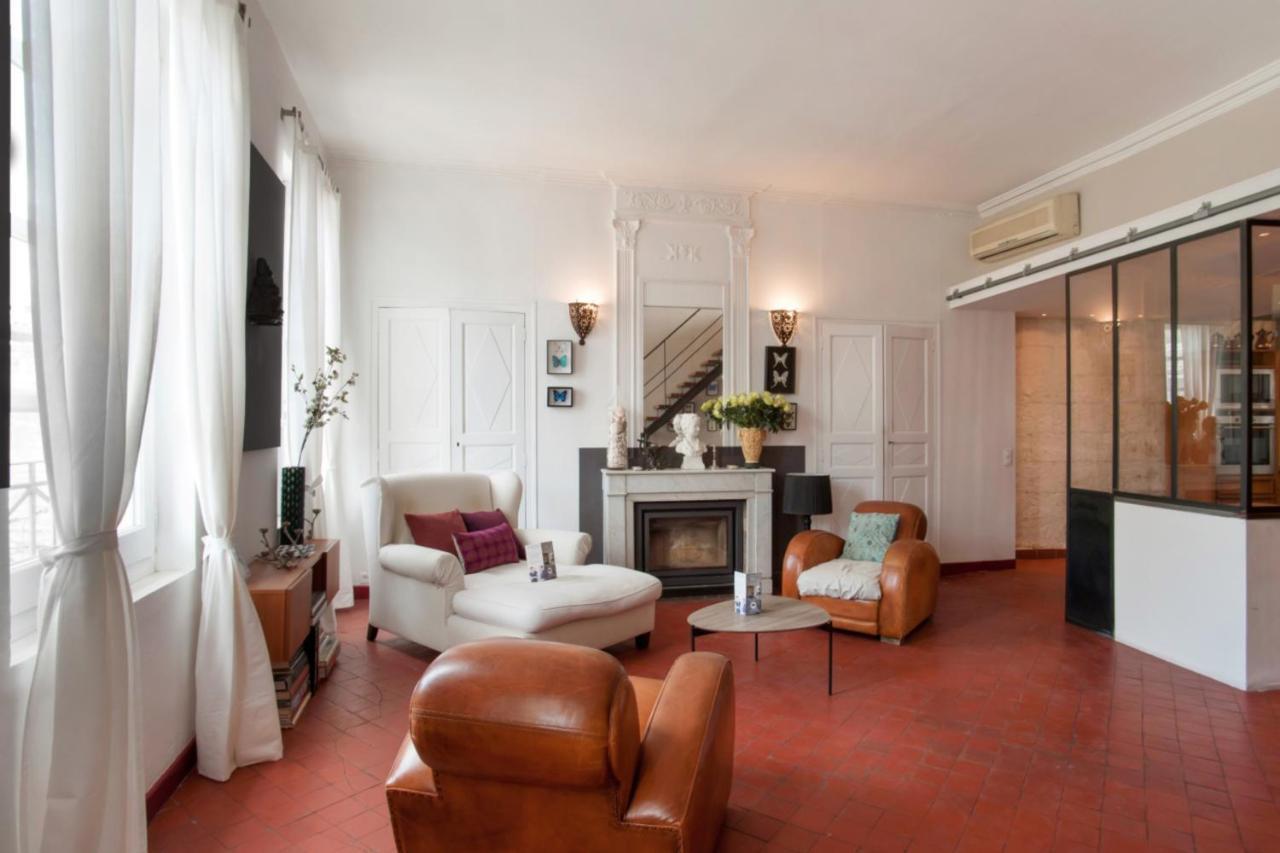 Charming And Large Duplex Flat With Beautiful Terrace In Avignon Leilighet Eksteriør bilde